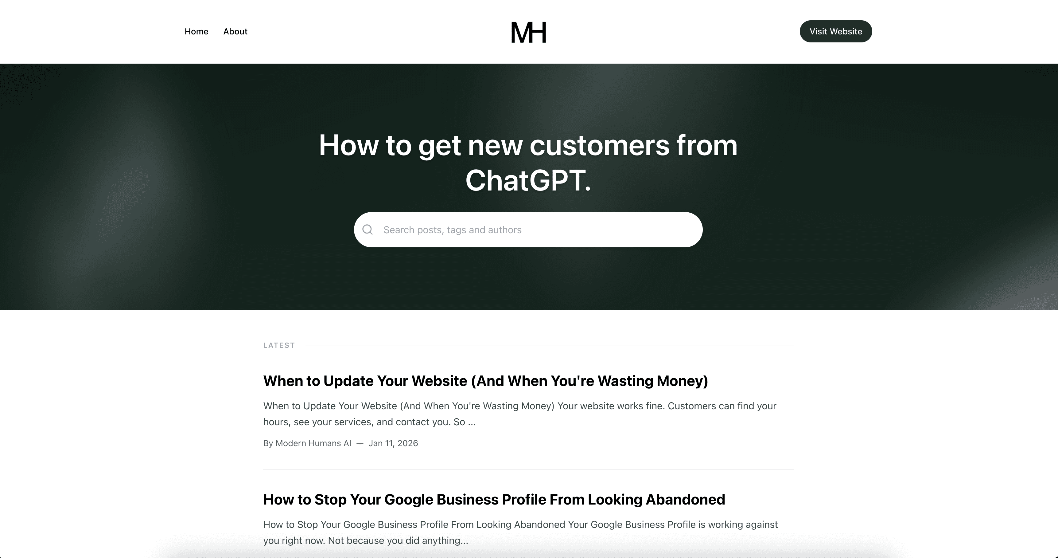 Expert articles published to your own site